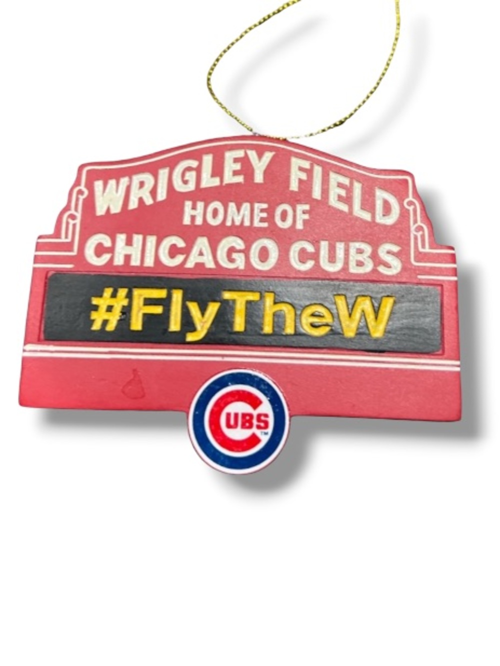 Chicago Cubs Wrigley Field Fly the W Christmas Tree Ornament Holiday Souvenir